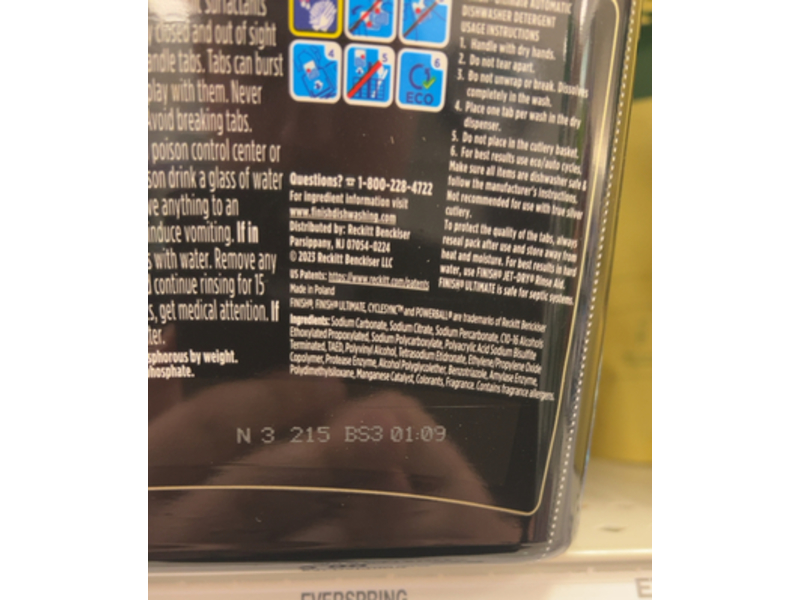 Finish Powerball Automatic Dishwasher Detergent, 4.4 oz/126 g, 11 Count