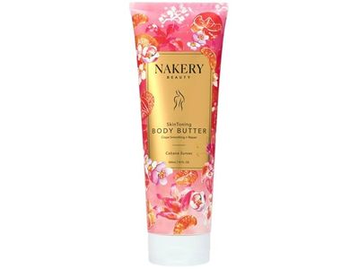 Nakery Beauty Skin Toning Body Butter, Cabana Sunset, 10 fl oz/30 mL