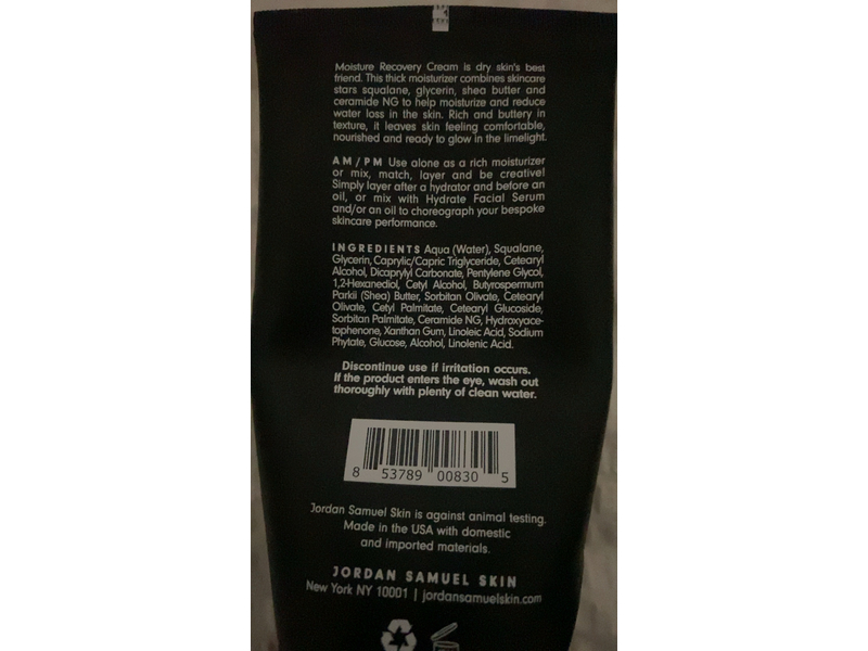 Jordan Samuel Skin Moisture Recovery Cream, 5.7 fl oz/170 mL