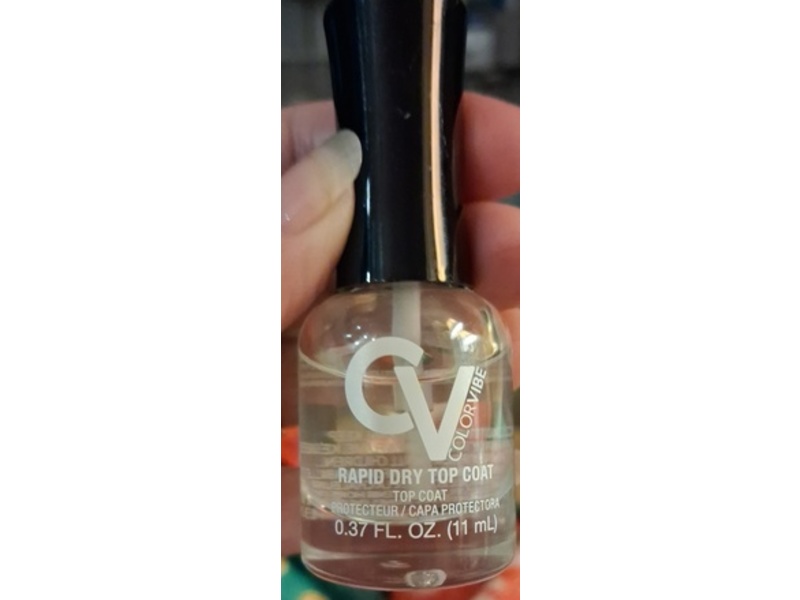 Color Vibe Rapid Dry Top Coat, 0.37 fl oz/11 mL