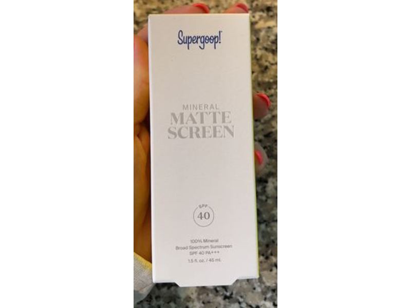 Supergoop! Mineral Matte Screen, SPF 40 PA+++, 1.5 fl oz/45 mL