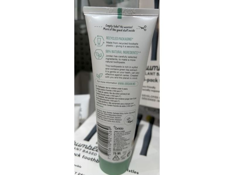 Jordan Toothpaste, Cavity Protection, 75 mL, Pack Of 2