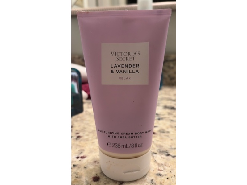 Victoria's Secret Relax Moisturizing Cream Body Wash, Lavender & Vanilla, 8 fl oz/236 mL