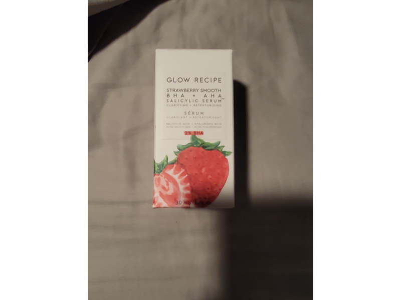Glow Recipe Strawberry Smooth BHA + AHA Salicylic Serum, 30 mL/1 fl oz