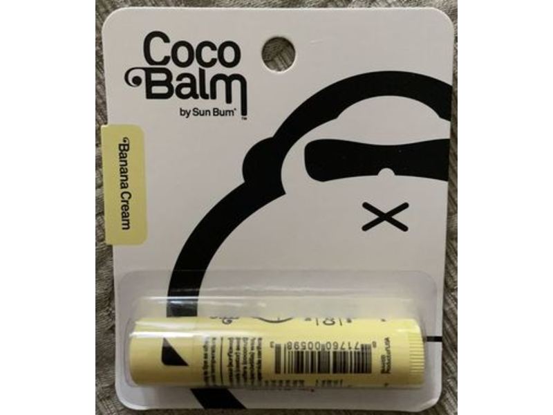 Sun Bum Coco Balm, Banana Cream, 0.15 oz/4.25 g