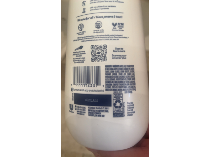 Dove Refreshing Body Wash, Cucumber & Green Tea, 20 fl oz/591 mL