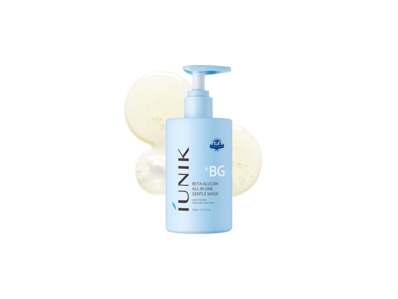 Iunik All In One Gentle Wash, Beta-Glucan, 10.14 fl oz/300 mL