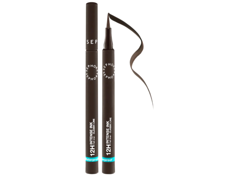 Sephora 12H Intense Ink Felt Liner Classic Line Eyeliner, 02 espresso, 0.03 fl oz/1 mL