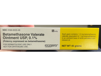 Betamethasone Valerate Ointment USP, 0.1%, 45g, Fougera, (RX) - thumbnail 2