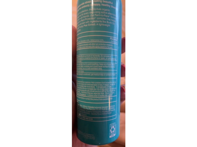 Coola Organic Sunscreen Spray, SPF 50, 2 fl oz/60 mL