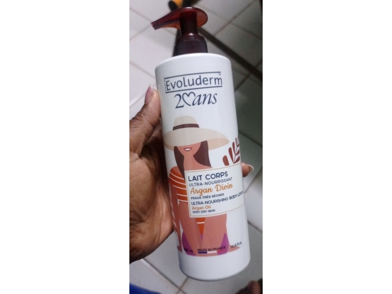 Evoluderm Ultra Nourishing Body Milk, Argan Oil, 16.9 fl oz/500 mL