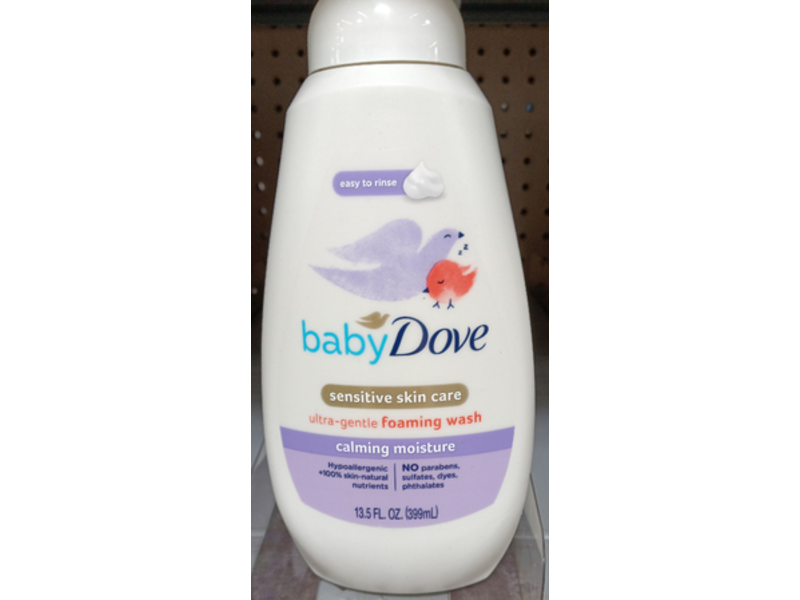 Baby Dove Calming Moisture Foaming Bath Wash, 13.5 fl oz/399 mL