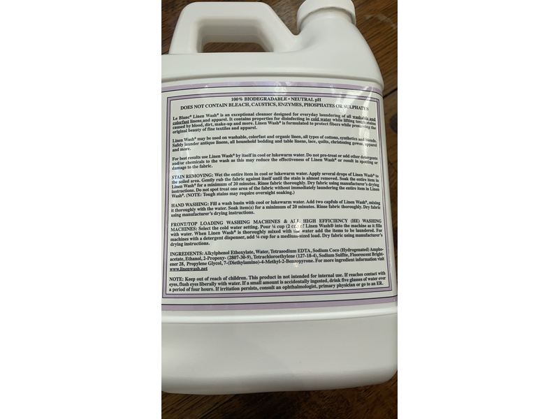 Le Blanc Linen Wash, Fragrance-Free, 64 fl oz