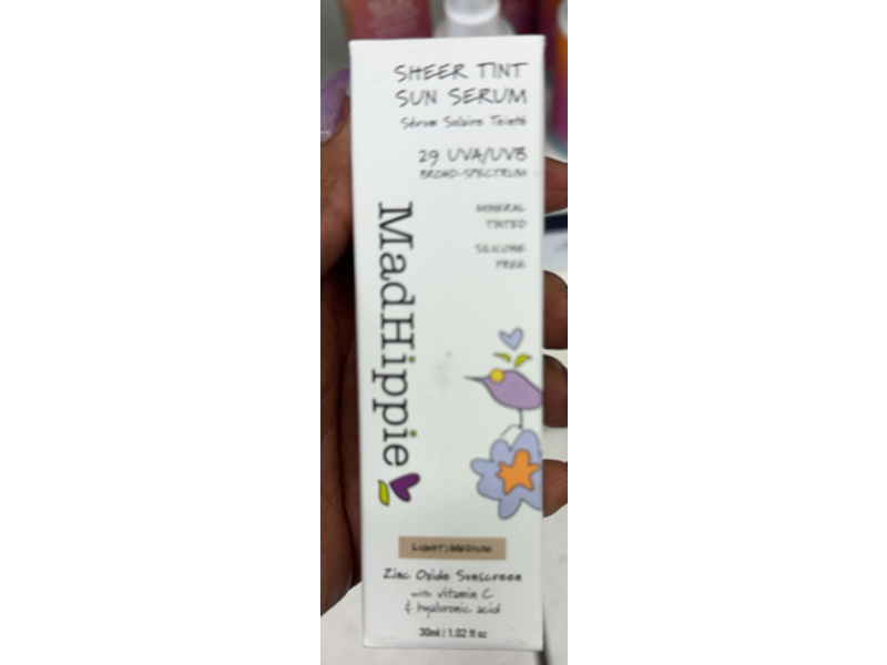 Mad Hippie Sheer Tint Sun Serum, Light/Medium, 1.02 fl oz/30 mL