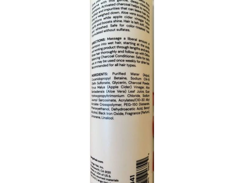 L'ange Deep Cleasing Shampoo, Charcoal, 8 fl oz/236 mL