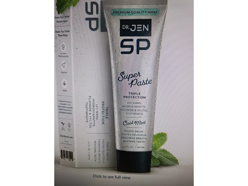 Dr. Jen SP Super Paste, Cool Mint, 1.4 fl oz/100 mL