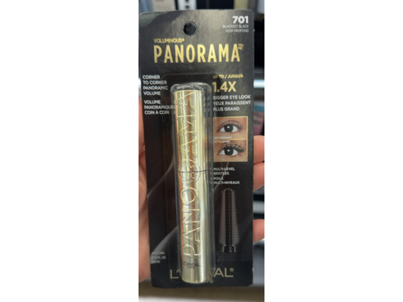 L’Oréal Paris Voluminous Panorama Mascara, 700 Black, 0.33 fl oz/9.9 mL