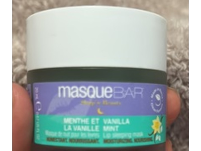 Masque Bar Lip Sleeping Mask, Vanilla Mint, 0.67 fl oz/20 mL