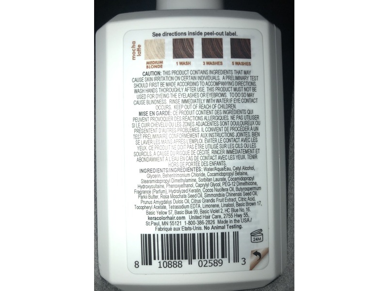 Keracolor Color + Clenditioner, Mocha Latte, 12 fl oz/355 mL