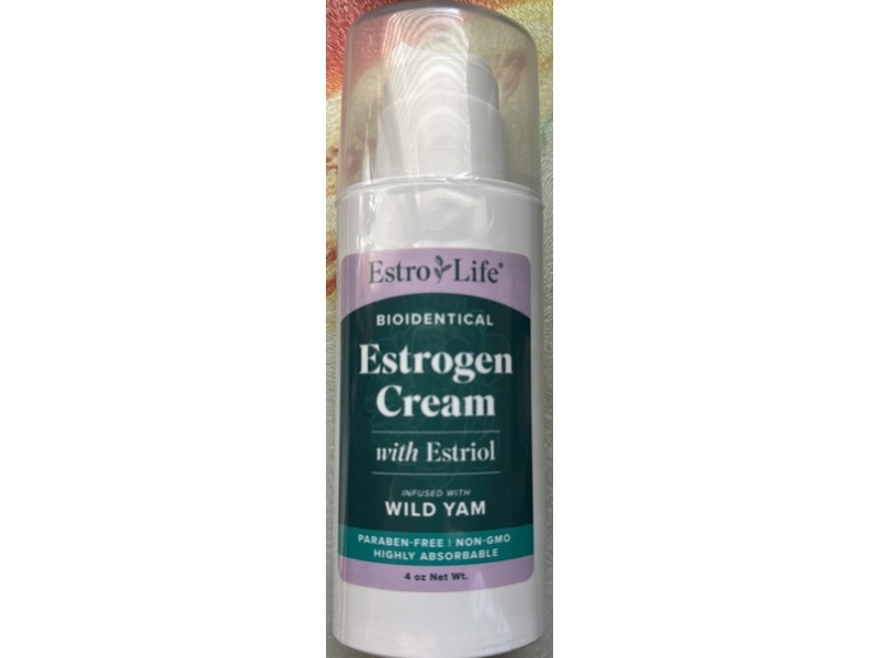 Sm Nutrition Bioidentical Estrogen Cream with Estriol Infused with Wild Yam, 4 oz