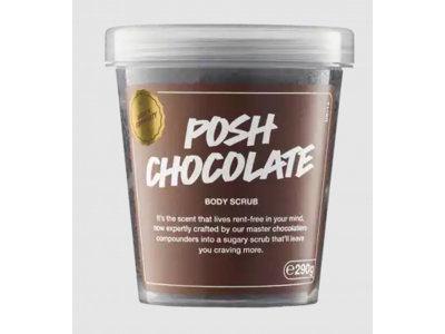 Lush Body Scrub, Posh Chocolate, 10.2 oz/290 g