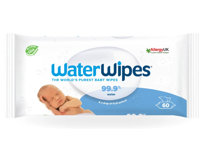WaterWipes Baby Wipes, Water & Fruit Extract, 60 Count