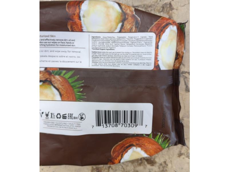 Petal Fresh Ultra Moisturizing Makeup Removing Cleansing Wipes, Coconut, 60 Count