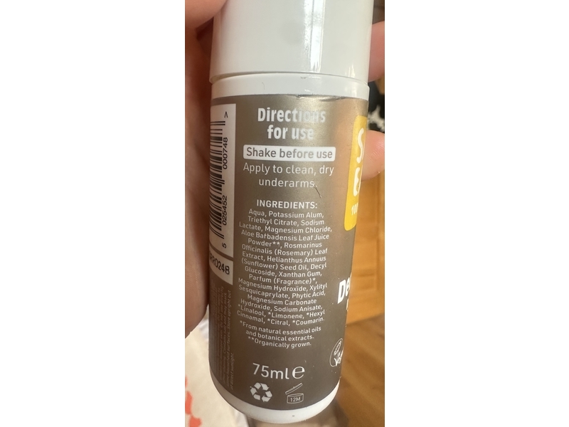 Salt Of The Year Deodorant Roll On, Amber & Sandalwood, 75 mL