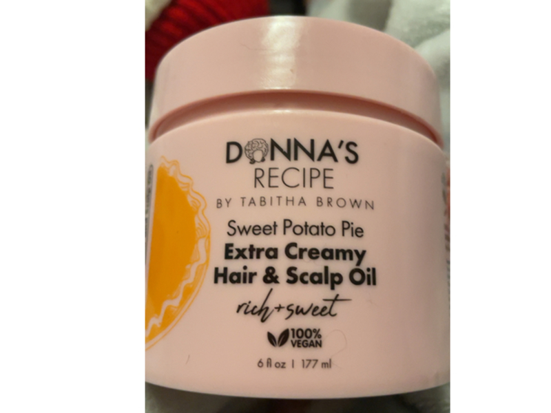 Donna's Recipe By Tabitha Brown Extra Creamy Hair & Scalp Oil, Sweet Potato Pie, 6 fl oz/177 mL