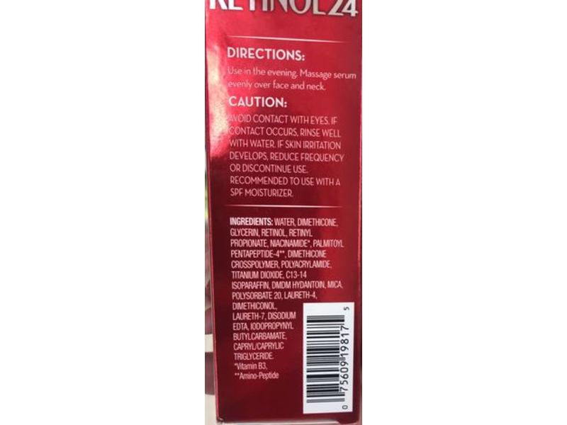 Olay Regenerist Retinol 24 Night Serum, Fragrance Free, 1.3 fl oz/40 mL