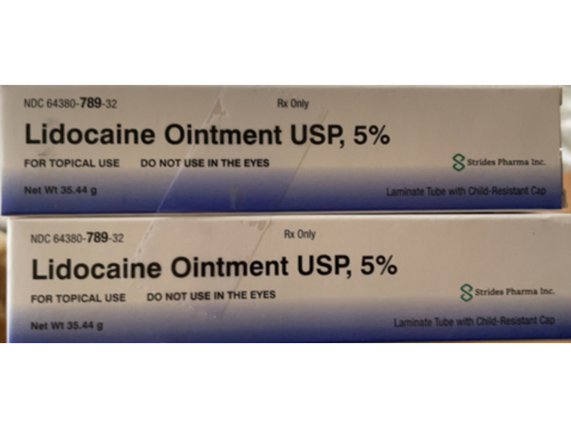 Lidocaine Ointment USP, 5 %, 35.44 g, Strides (Rx)