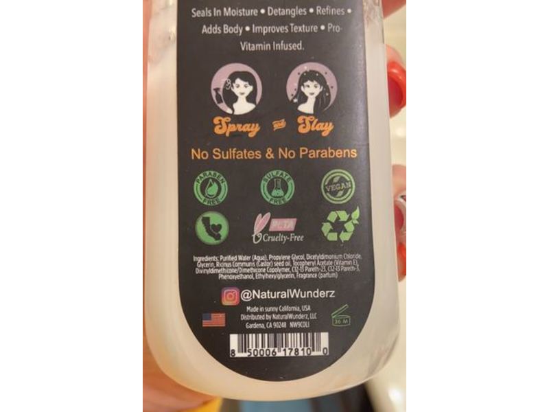 Natural Wunderz Castor Oil 12-In-1 Leave In Treatment, 9 fl oz (266 mL)