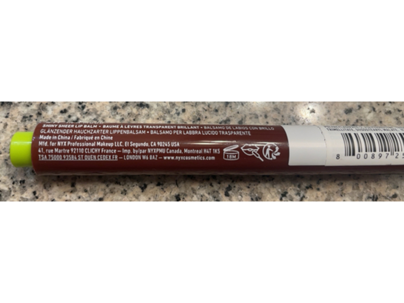 Nyx Professional Slick Click Fat Oil Shiny Lip Balm, 11 In A Mood, 0.07 oz/2 g