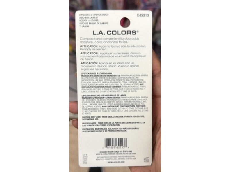 L.A. Colors Lipgloss & Lipstick Duo, Twinkle