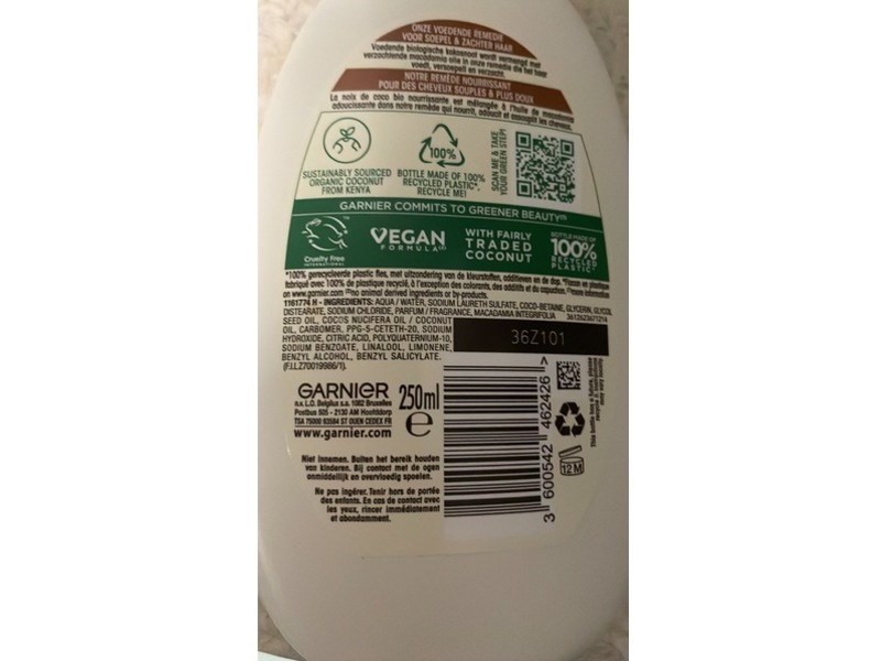 Garnier Ultra Doux Shampoo, Kokosmelk & Macadamia, Lait De Coco & Macadamia, 250 mL