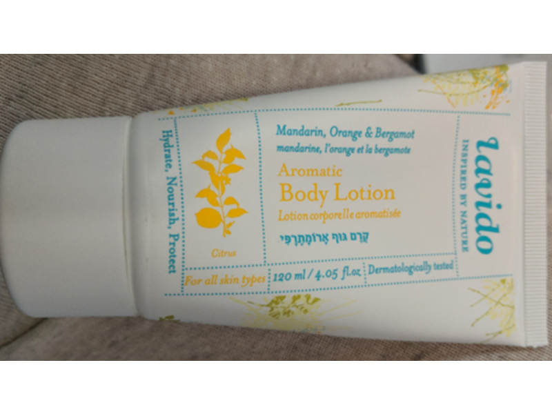 Lavido Aromatic Body Lotion, Citrus, 4.05 fl oz/120 mL