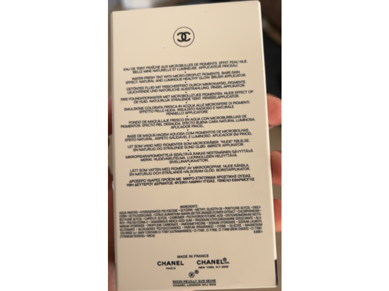 Chanel Les Beiges Eau De Teint Foundation, Deep, 1 fl oz/30 mL