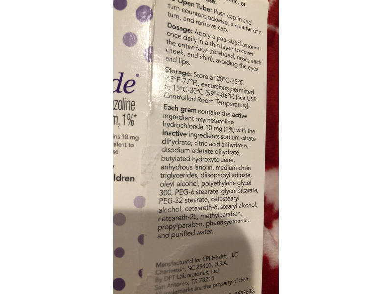 Rhofade (oxymetazoline hydrochloride) Cream 1%,30 g, Allergan (RX)