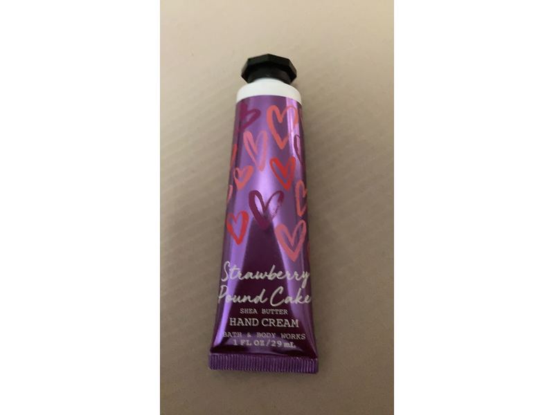 Bath & Body Works Strawberry Pound Cake Shea Butter Hand Cream, 1 fl oz/29 mL