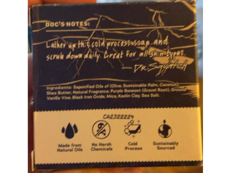 Dr. Squatch Men's Natural Soap, Bricc Of The Dead, Medium Grit, 5 oz