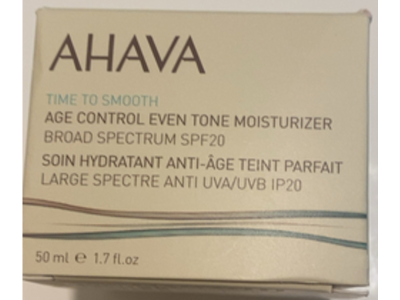 Ahava Time To Smooth Age Control Even Tone Moisturizer, SPF 20, 1.7 fl oz/50 mL