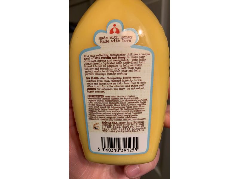 Honey Baby Softening Conditioner, Honey Sweet, 11.25 fl oz/333 mL