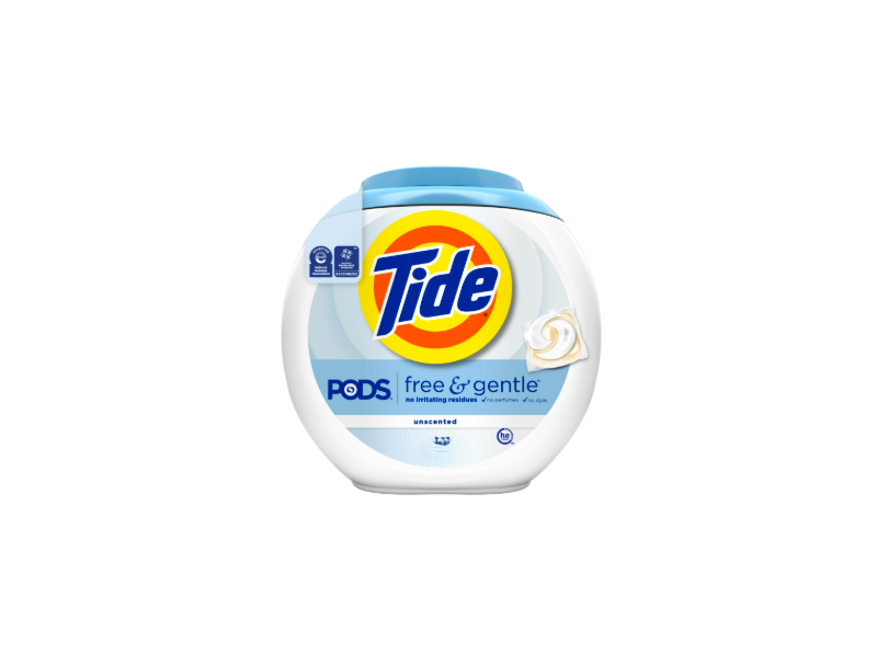 Tide Free & Gentle Laundry Detergent, Unscented