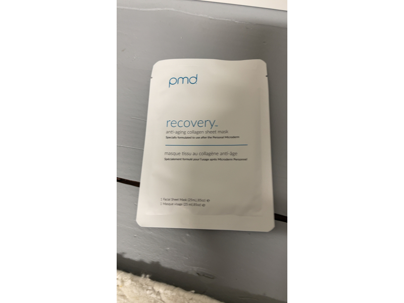 Pmd Recovery Anti-Aging Collagen Sheet Mask, 0.85 oz/25 mL, Pack Of 5