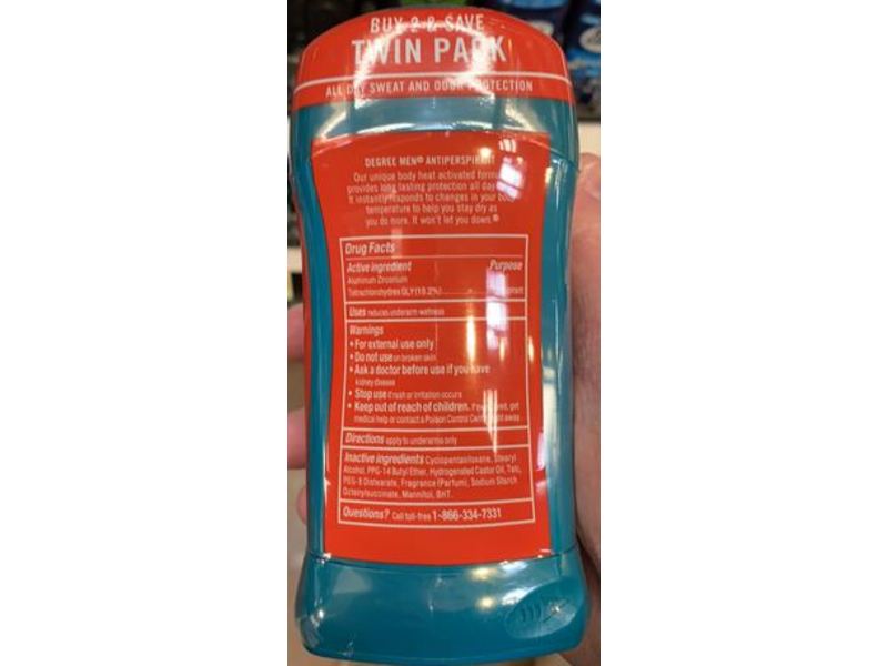 Degree Men Dry Protection Antiperspirant Sport, 2.7 oz/76 g