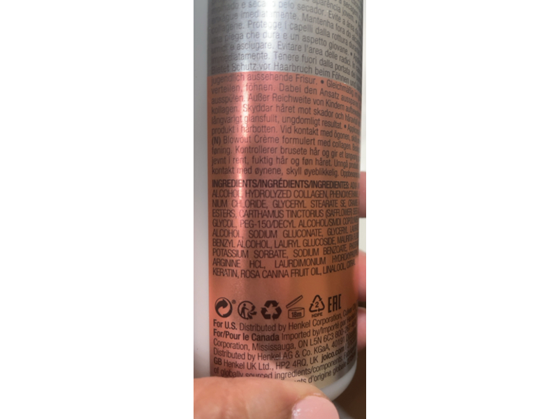 Joico Youth Lock Blowout Creme, 6 fl oz/177 mL