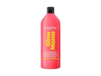 Matrix Glow Mania Color Protecting Conditioner, Glycolic Acid & Rosehip Oil, 33.8 fl oz/1 L