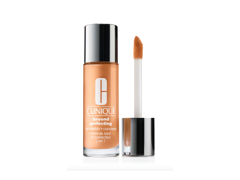 Clinique Beyond Perfecting Foundation + Concealer, WN 76 Toasted Wheat, 1 fl oz/30 mL