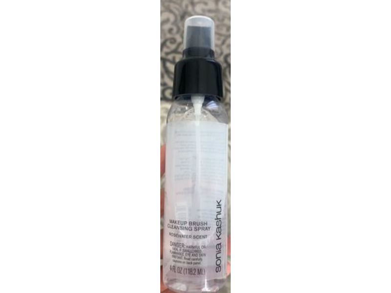 Sonia Kashuk Makeup Brush Cleansing Spray, Rose Water Scent, 4 fl oz/118.2 mL