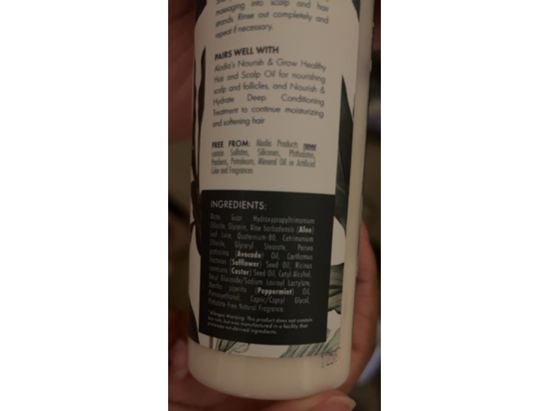 Alodia Nourish & Hydrate Cream Shampoo, 8 oz